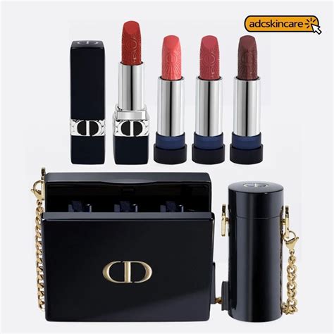 dior minaudiere lipstick set.